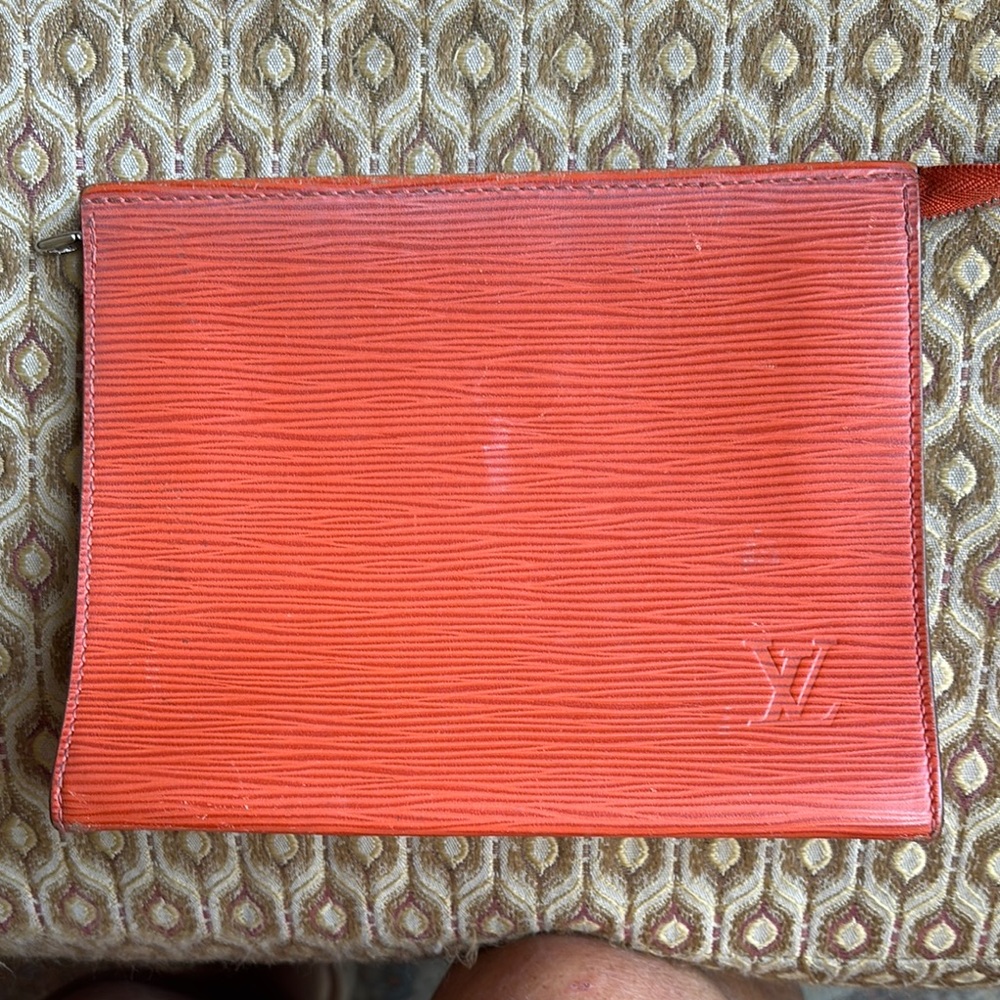Louis Vuitton Orange Clutch